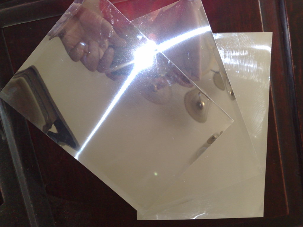 Aluminum sheet mirror